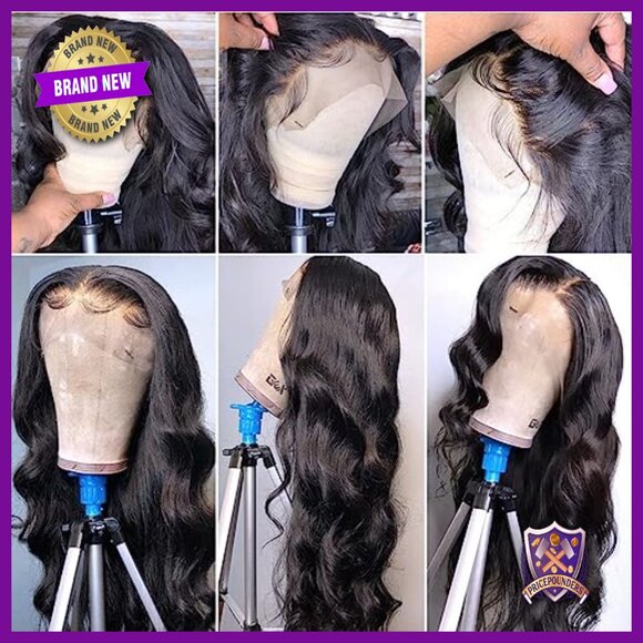 Body Wave Lace Front Wig 24 Inch Brazilian Human Hair Glueless